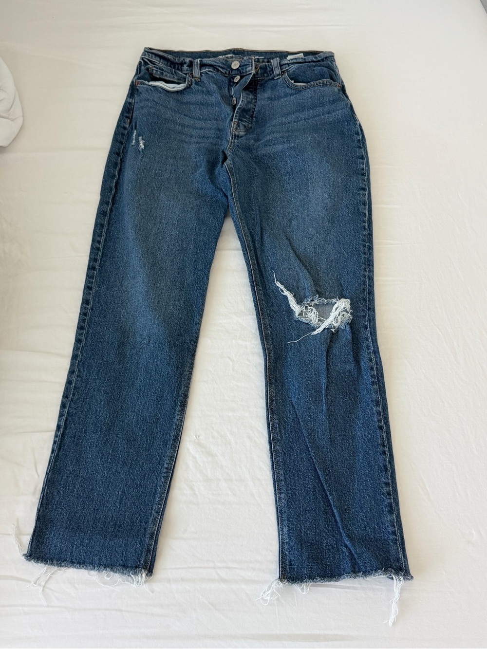Old Navy Slouchy Straight Leg Jeans
